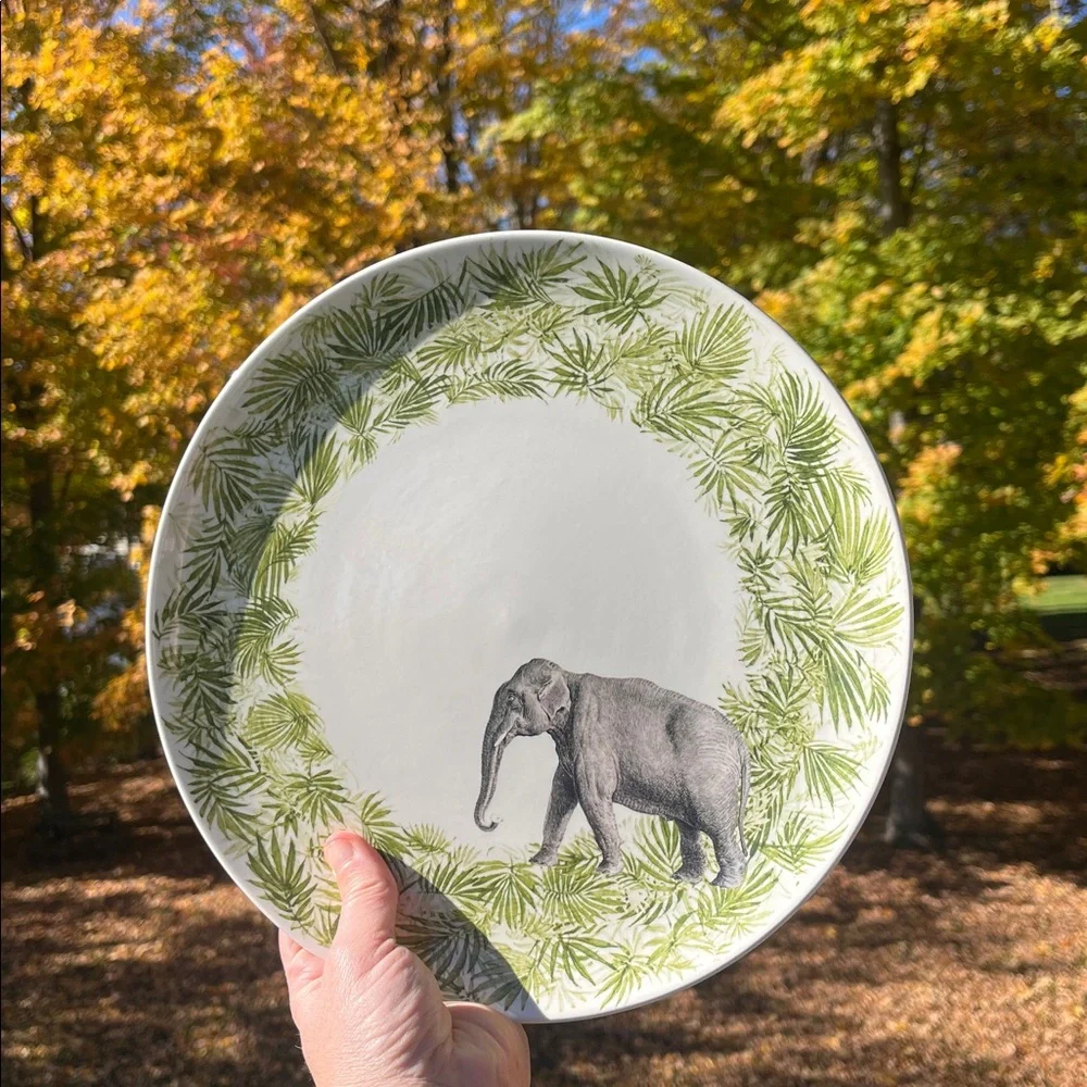 Laboratorio Paravicini “Jungle” 23cm Plates – Set of 4 Handcrafted - Picture 15 of 17